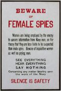 Beware female spies