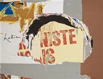 "Hommage à Mathieu" by Jacques Villeglé