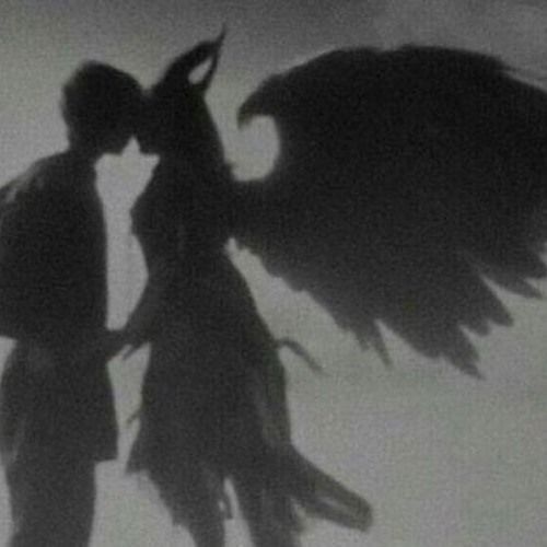 demon angel silhouette