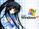 Art of XP-tan, a gijinka/moe anthropomorphization of the Windows XP operating system.