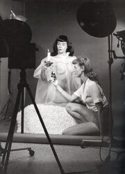 Bunny Yeager and Bettie Page