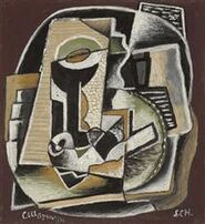 Composition, cubism ornemental (Serge Charchoune, 1922)