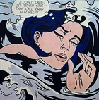 "Drowning Girl" by Roy Lichtenstein (1963)