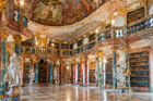 Rococo: Library of the Wiblingen Abbey, Ulm, Germany, unknown architect, mid 18th century