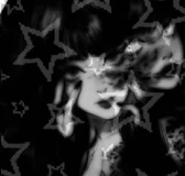 Krushclub (4).jpg (38 KB) Tomie appearing to be looking at the viewer with her right hand on her cheek. On top of the image is a bloom filter and the aforementioned star pattern.