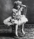 A photograph of Mary Pickford as a young girl.