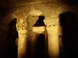 Visigothic architectural remains in the crypt of San Antolín, Palencia Cathedral.