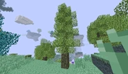 The new way Green Skyroot trees can spawn in.