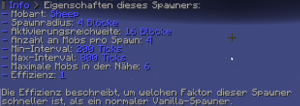 Spawner Eigenschaften
