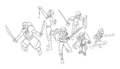 The Party Lineart