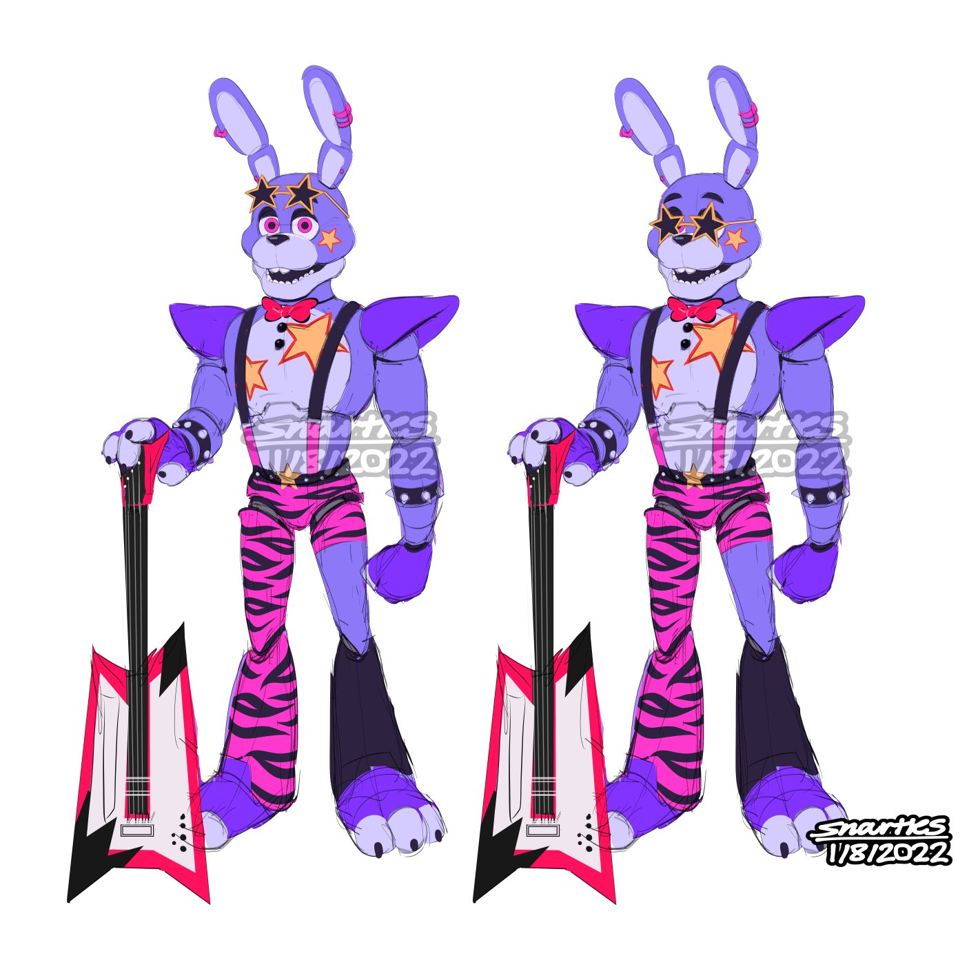 Glamrock Bonnie over Monty! [Five Nights at Freddy's Security Breach] [Mods]