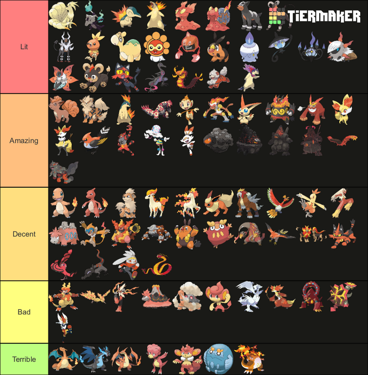 All Pokemon Types - Xfire