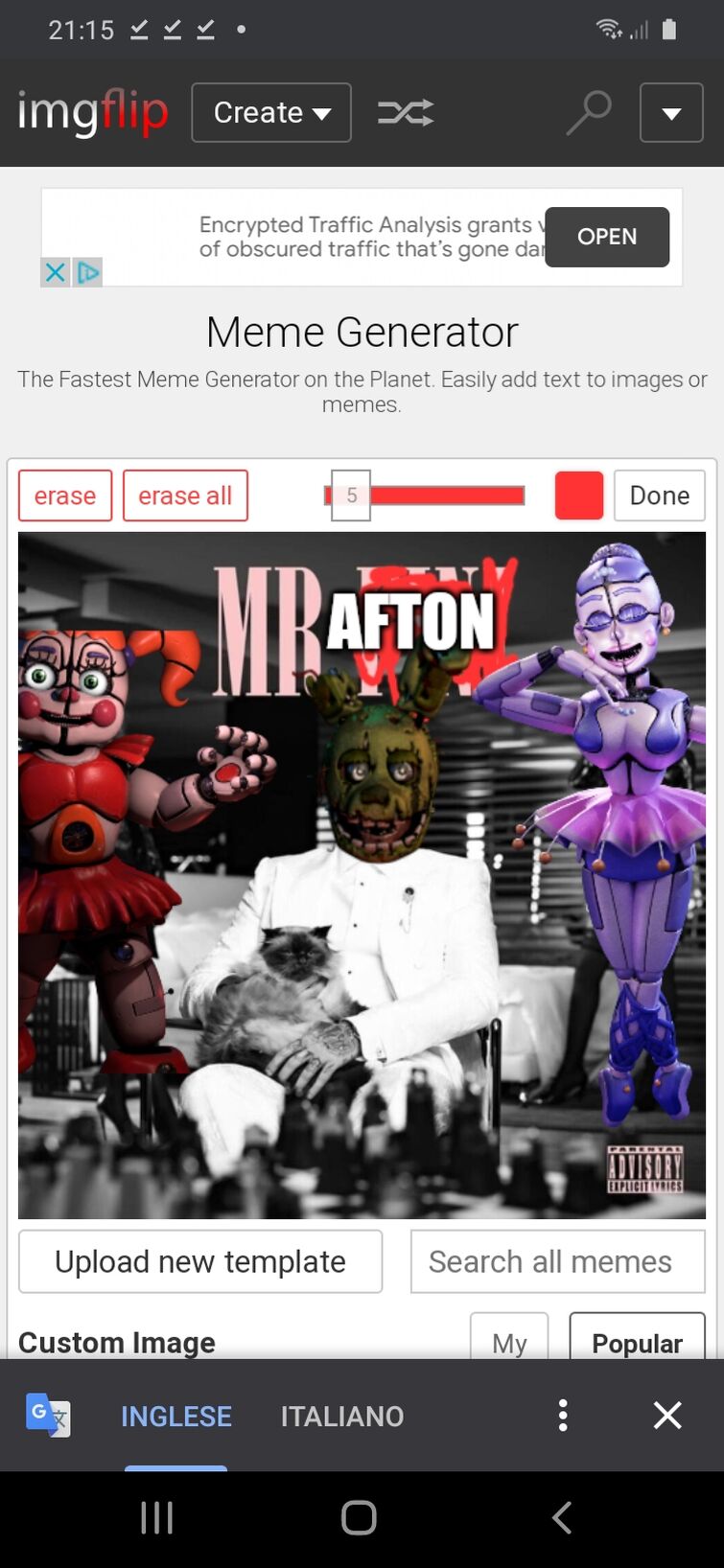 Fnaf version of Anime girl hiding. - Imgflip