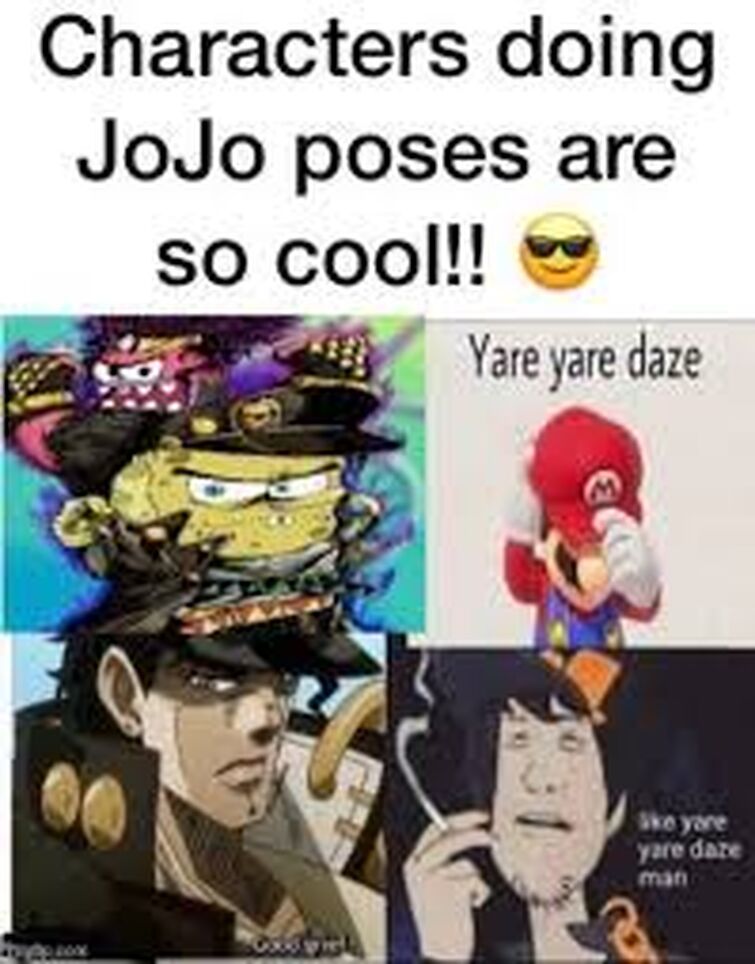 Jojo pose meme, Its random stuff i found