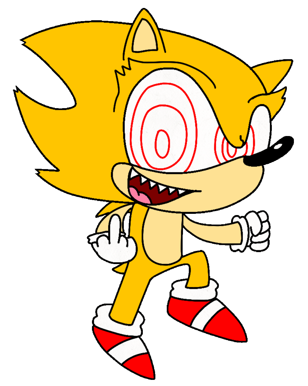 How To Draw Super Sonic.EXE 