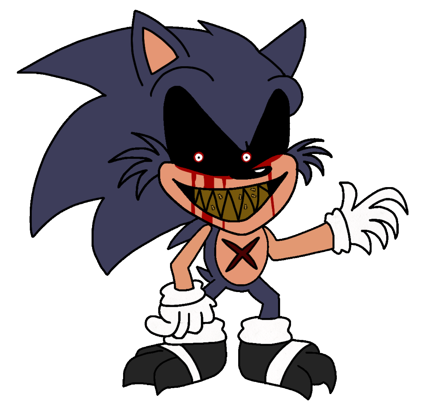 Valonide on X: felt compelled to draw Lord X! #FNF #sonicexe   / X