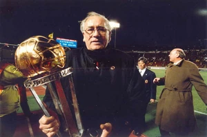 Bobby Harms met de Wereldbeker