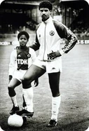 Kluivert met Frank Rijkaard