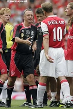 Johan Cruijff en Dennis Bergkamp