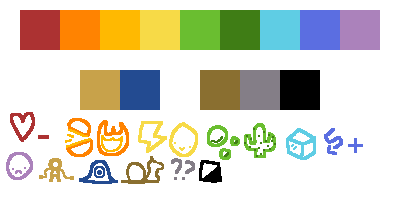 Compiled the status effect colors into a handy template! | Fandom