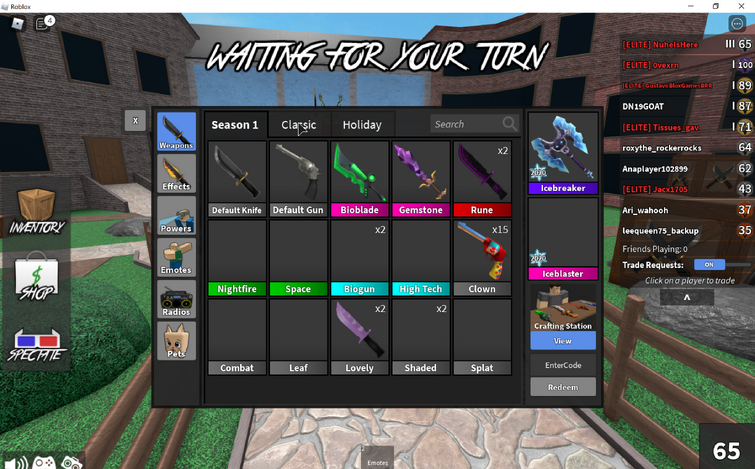 TRADING HALLOWGUN FOR ANY OF THESE OFFER OR REALLY GOOD OFFERS! :  r/MurderMystery2