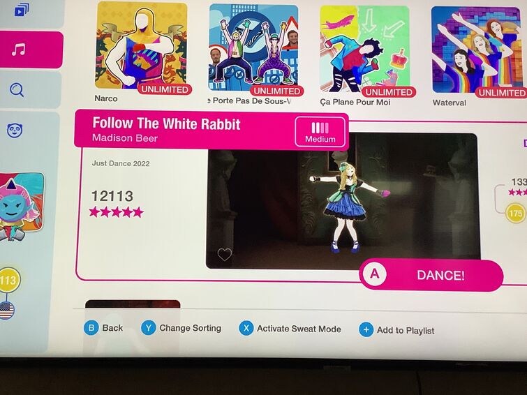 Follow the White Rabbit, Wiki Just Dance