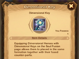 Dimensional Key