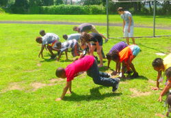 Bear Walk exercise A for Athlete Fandom