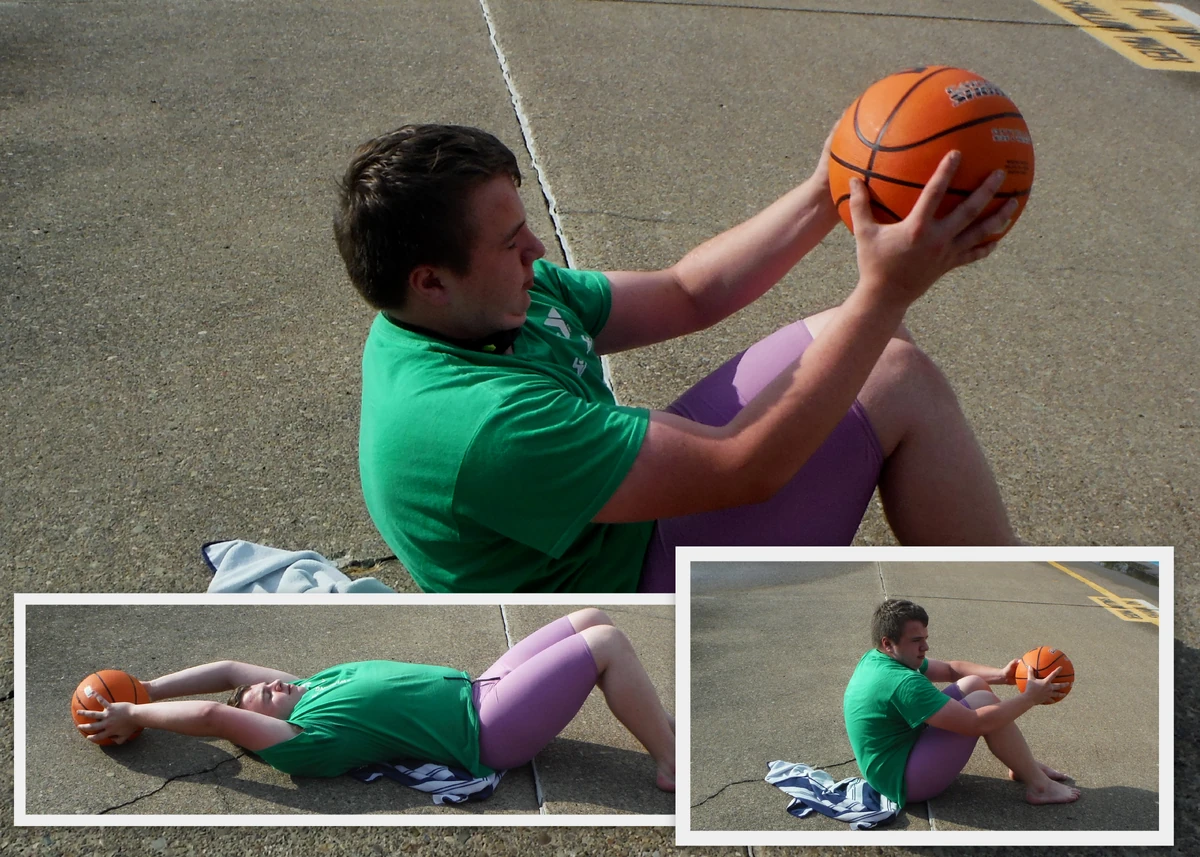 Med ball situps (exercise) A for Athlete Fandom