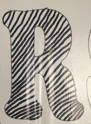 "R" for "Race" We wear race stripes. To race is to have fast lanes. A race is won or lost by small margins. Swimmers race in their own lanes