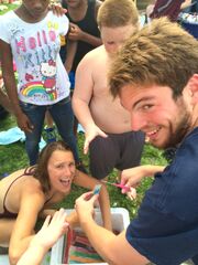 Matt can open the Freeze Pops with the sharp object and not cut himself.