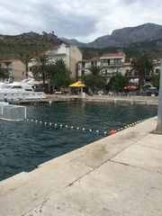 Water polo course in marina area.