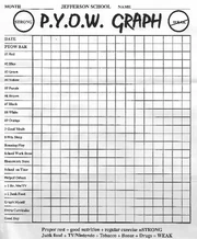 Test set graphic from Jefferson School in mid 1980s.