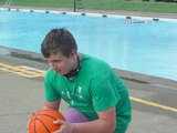 Clock lunges with med ball (exercise)