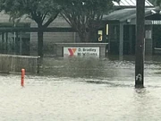 Flooding in Houston at a  in 2017