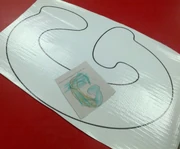 Start the rough draft on the newsprint. Later we got to the final product