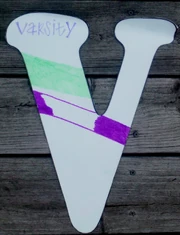 "V" for "Varsity"