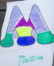 "m" for "massive" Truth be told, this "m" looks like an upside down "w