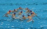 The Men's water polo team from Serbia (also known as SRB) Error creating thumbnail:  got 3rd in the  in 