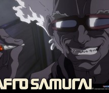 Afro Samurai Smoking Weed Anime Graphic · Creative Fabrica