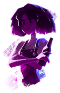Lola's image in the credit sequence.