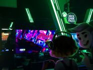 Milo and Lola playing their own game at the Xbox Experience. (Twitter)