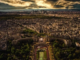 Paris aerial view
