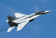 A Soviet MiG-29S in flight.
