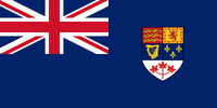The ensign of the Royal Canadian Navy from 1957 onwards.