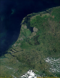 Satellite Image of the Netherlands in May 2000