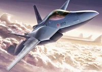 A Mitsubishi F-3 Shippū in flight.