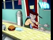 Comiendo en un bar