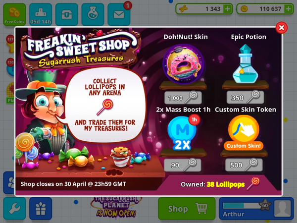 Freakin-sweet-shop-sugarrush-treasures-event