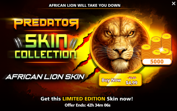 Predator-skin-collection-offer-african-lion